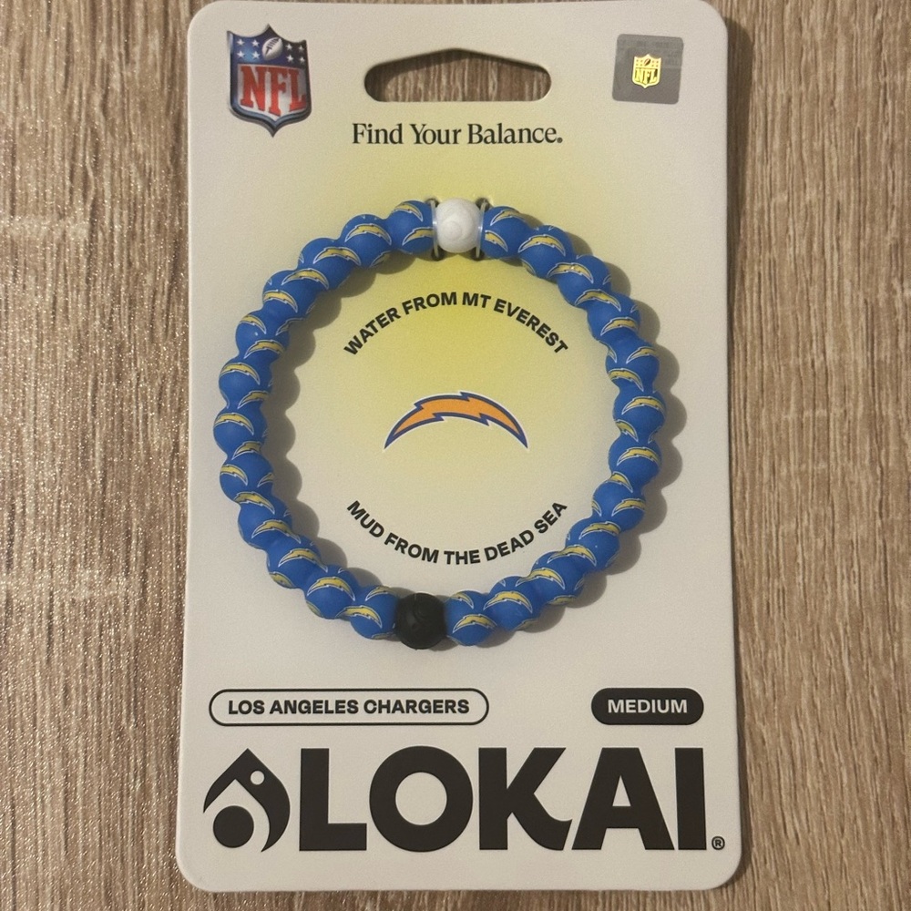 LA Chargers Lokai Bracelet Size Medium